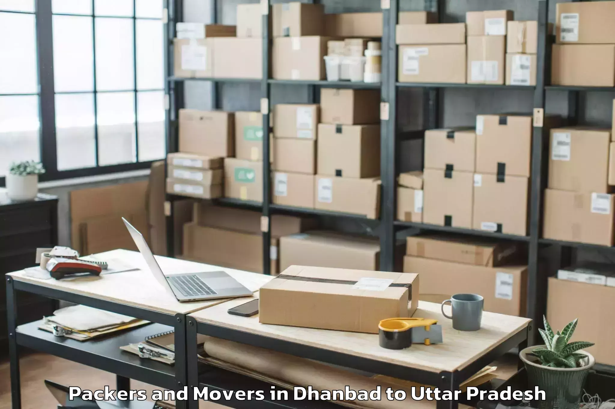 Dhanbad to Hussainganj Packers And Movers Booking